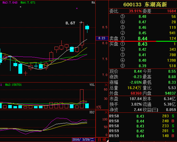 股票600133-股票600133东湖高新股价