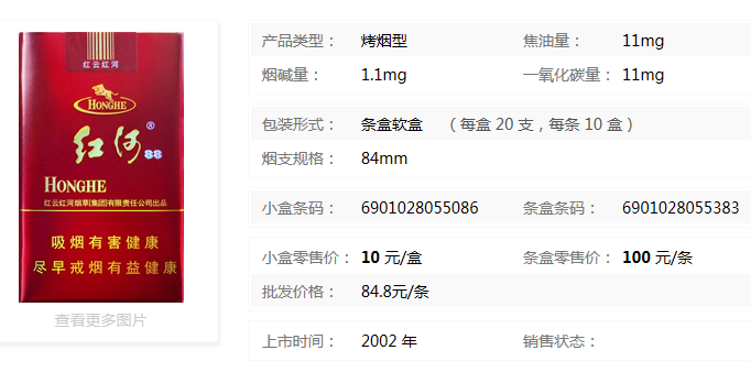 软8-软88红河多少钱一条