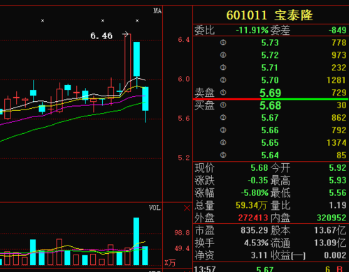 宝泰隆601011-宝泰隆601011新消息