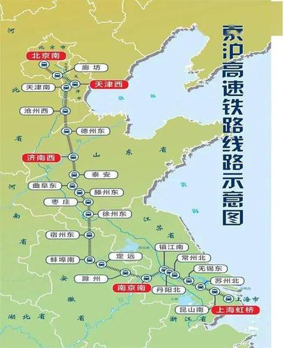 京沪高铁-京沪高铁线路图站点