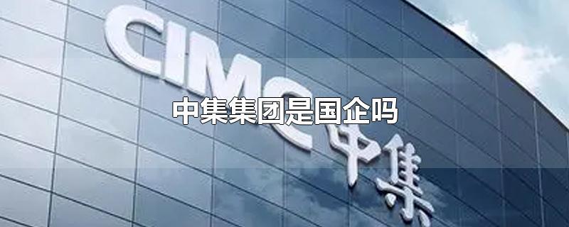 中集集团-中集集团央企还是国企